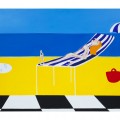 donna in spiaggia -122x76 olio - 2011
